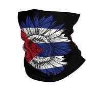 Passamontagna Cuba Cubans Flag Fascia Capelli Multifunzione Scaldacollo Protezione Uv Ghetta Da Collo Per Campeggio Outdoor Attività Ciclismo 25X50CM
