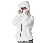 Passamontagna da donna con cappuccio e maschera per il viso da sci, doppio cappuccio, in micropile con cerniera, giacca per autunno inverno, antivento, caldo, streetwear, atletica, allenamento, felpa