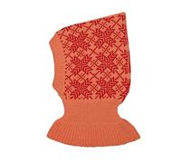 Passamontagna da inverno, per bambini, per ragazzi e ragazze, in 100% lana merino, fatto a maglia Arancione / rosso s