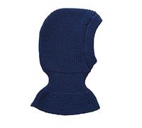 Passamontagna da inverno, per bambini, per ragazzi e ragazze, in 100% lana merino, fatto a maglia Blu scuro s