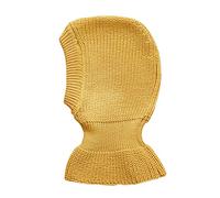 Passamontagna da inverno, per bambini, per ragazzi e ragazze, in 100% lana merino, fatto a maglia Gelb m