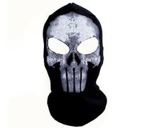 Passamontagna da Moto Fantasma Maschera Viso con Stampa Teschio per Motociclismo