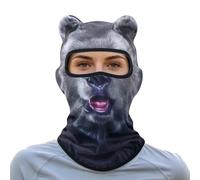 Passamontagna da sci a forma di gatto, maschera per il viso con orecchie | Maschera invernale con orecchie per bicicletta, moto, mountain bike, ciclismo, attività all'aperto, campeggio, escursionismo