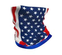 Passamontagna Half America Half Porto Rico Flag Fascia Capelli Durevole Scaldacollo Traspirante Ghetta Da Collo Per Escursionismo Ciclismo Campeggio 25X50CM