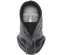 Passamontagna in fleece invernale con cappuccio - Grigio