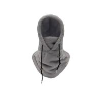 Passamontagna in pile polare, berretto invernale da sci antivento, berretto da ciclismo for uomo, berretto con cappuccio, berretto caldo in peluche da donna(04 grey)
