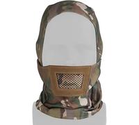 Passamontagna in rete per softair, maschera tattica per softair, maschera protettiva integrale stile ninja, per esterni, regolabile, maschera protettiva per bocca