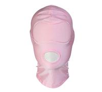 Passamontagna integrale in nylon, maschera invernale per il viso, elasticizzata, accessorio per costume cosplay, cappuccio tinta unita, per feste, ciclismo, corsa, sci, rosa, Taglia unica