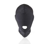 Passamontagna integrale in nylon, maschera invernale per il viso, elasticizzata, accessorio per costume cosplay, cappuccio tinta unita, per feste, ciclismo, corsa, sci, Nero , Taglia unica