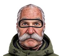 Passamontagna invernale per tutta la testa, copertura con | Divertente cappuccio per costume da anziano, in tessuto, accessorio sportivo per cosplay all'aperto