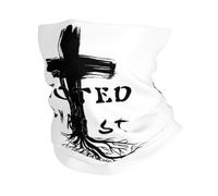 Passamontagna Jesus Pray Verse Christianty Rooted In Christ Black Fascia Capelli Traspirante Scaldacollo Protezione Uv Ghetta Da Collo Per Ciclismo Campeggio Pesca 25X50CM
