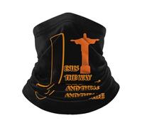Passamontagna Jesus The Way The Truth And The Lifechrist Fascia Capelli Traspirante Scaldacollo Protezione Uv Ghetta Da Collo Per Ciclismo Pesca Campeggio 25X50CM