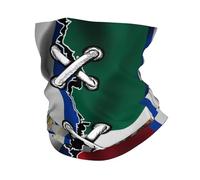 Passamontagna Mexico Mexican And El Salvadorean Flag Wavy Combine Scaldacollo Multifunzione Ghetta Da Collo Protezione Uv Fascia Capelli Per Campeggio Outdoor Attività Ciclismo 25X50CM