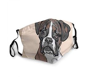 Passamontagna per cani, riutilizzabile, alla moda, anti-polvere, passamontagna antivento con stampa sulla bocca