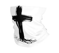 Passamontagna Rooted In Christ Christianty Faith Religious Jesus Black Fascia Capelli Multifunzione Scaldacollo Durevole Ghetta Da Collo Per Escursionismo Campeggio Ciclismo 25X50CM