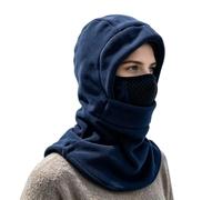 Passamontagna termico in pile da sci, antivento invernale per viso e collo | 49,8 x 32 cm, copricapo in pile spesso a doppio strato con alta elasticità, unisex, adatto per teste da 55,9 a 61 cm