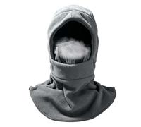 Passamontagna termico in pile da sci, antivento invernale per viso e collo | 49,8 x 32 cm, copricapo in pile spesso a doppio strato con alta elasticità, unisex, adatto per teste da 55,9 a 61 cm