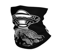 Passamontagna Ufo Alien And Bigfoot Moon Fascia Capelli Protezione Uv Scaldacollo Multifunzione Ghetta Da Collo Per Uomo Donna Campeggio Ciclismo 25X50Cm