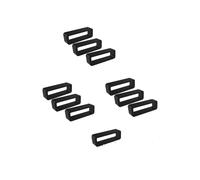 Passanti per bracciale orologio, confezione da 10 Black 20 mm