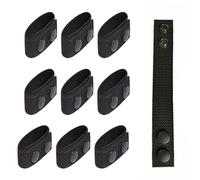 Passanti per Cintura Tattici, 10 Pezzi Doppio Scatto del Custode Della Cinghia, Supporto per cintura di servizio con doppi bottoni a pressione, passanti per cintura in nylon