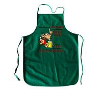 PASSAPAROLA Grembiule da Cucina, Grembiulone, Parannanza, umoristico, 100% Cotone, Made in Italy, 64x80 cm (G12 Verde Il Cammello)