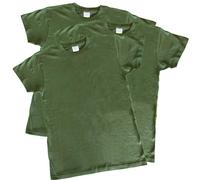 PASSAPAROLA Set N.3 T-Shirt Maglietta Uomo Military Style-Verde Militare 150 gr/m2 - Girocollo Manica Corta-100% Cotone (48 M IT Uomo)