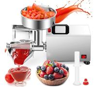 Passapomodoro Elettrico Colino elettrico da 450 W per macinazione di alimenti commerciali, pressa per marmellate e salse, spremiagrumi in acciaio inox per la spremitura di frutta, mulino per