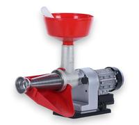 Passapomodoro Elettrico con cono e imbuto in acciaio inox per cucina
