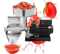Passapomodoro Elettrico Da 450W, Capacità 90-160 Kg/H, In Acciaio Inossidabile, per Uso Commerciale, per Preparazione Salse, con Tramoggia Rimovibile, per Pomodori, Fragole E Mirtilli,A