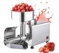 Passapomodoro elettrico, macchina per passapomodoro elettrica commerciale da 450 W con filtro in acciaio, capacità di produzione 90-160 kg/h, macchina per spremere la frutta in acciaio inoss