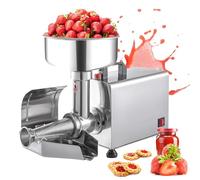 Passapomodoro elettrico, passapomodoro elettrico, spremifrutta ad alta potenza da 450 W, capacità 150 kg/h, macchina per salse in acciaio inox per marmellate fatte in casa, puree, ideale per