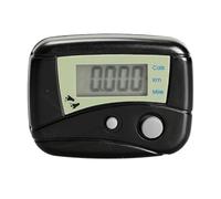 Passaponte elettronica accurato Passaggio portatile Passo Parato LCD Contatore calorico a piedi con clip per passi da passeggio miglia/km nero, contapassi