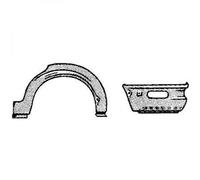 Passaruota arco parafango lamierato destro 4 porte Serie3 E30 82-87