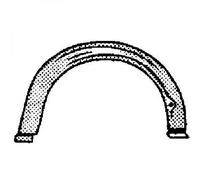 Passaruota arco parafango lamierato destro Serie3 E30 82-87 2 porte