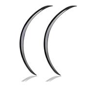 Passaruota Auto 2 Pezzi Paraspruzzi Protezione Rivestimento Universale Carrozzeria Fender Flare Passaruota In Gomma Sopracciglio Labbro Adesivo Striscia Antigraffio(Black 73cm)