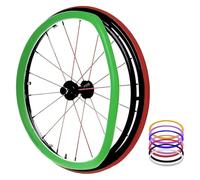 Passaruota, Copri impugnature for cerchioni di spinta for sedia a rotelle da 24 pollici, anelli in silicone for a(Green,22in)