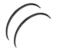 Passaruota Parafanghi 2/4 Pz Universale Nero/Fibra Di Carbonio Body Kit Trim Fender Flare Ruota In Gomma Sopracciglio Striscia Anti-graffio Adesivi Per Labbra(2pcs Black)