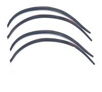 Passaruota Parafanghi 2/4 Pz Universale Nero/Fibra Di Carbonio Body Kit Trim Fender Flare Ruota In Gomma Sopracciglio Striscia Anti-graffio Adesivi Per Labbra(4pcs Carbon Fiber)
