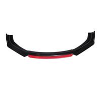 Passaruota Protezione Adatto per Chevrolet Corvette C7 4 pezzi paraurti anteriore labbro set spoiler splitter diffusore in fibra di carbonio Canard ricambi auto(Gloss Black and Red)