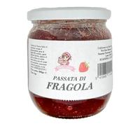 Passata di Fragola 400g - Confettura Premium Italiana, 100% Made in Italy, Pronta all’Uso per Dolci, Crostate, Merende e Colazioni - Qualità Artigianale