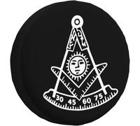 Passato Massone Copriruota Durevole Copertura della Gomma Impermeabile Coperchio Ruota di Scorta Universale per SUV Veicoli Truck 14inch