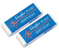 PASSATOIA 69806 PLAST Soft 0121 gomma da cancellare, molto morbida plastica della gomma da cancellare, particolarmente papierschonend, in blister contiene 2 Gomme, 2 Pezzi