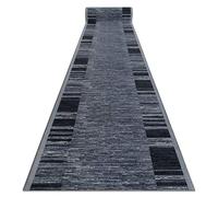 Passatoia corridoio Adagio grigio - Antiscivolo, moderna e resistente, ideale per cucina, soggiorno e ingresso, 120x300 cm
