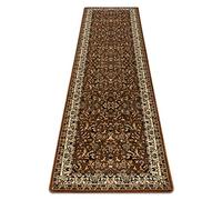 Passatoia corridoio, tappeto ROYAL ADR, Classico, tradizionale, per il corridoio, la hall, la sala, di alta qualità marrone 60x250 cm