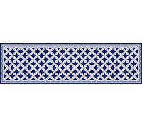 Passatoia da cucina, 100% Made in Italy, Tappeto antimacchia con stampa digitale, Runner antiscivolo e lavabile, Modello Maiolica - Eddie, cm 180x52