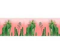 Passatoia da cucina, 100% Made in Italy, Tappeto antimacchia con stampa digitale, Runner antiscivolo e lavabile, Modello Cactus - Brantley, cm 180x52