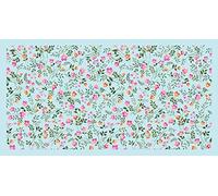 Passatoia da cucina, 100% Made in Italy, Tappeto antimacchia con stampa digitale, Runner antiscivolo e lavabile, Modello Flowers - Bibiane, cm 100x52