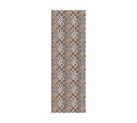 Passatoia da cucina, 100% Made in Italy, Tappeto antimacchia con stampa digitale, Runner antiscivolo e lavabile, Modello Geometrico - Cella, cm 100x52