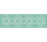 Passatoia da cucina, 100% Made in Italy, Tappeto antimacchia con stampa digitale, Runner antiscivolo e lavabile, Modello Vintage - Cleneide, cm 100x52