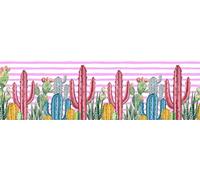 Passatoia da cucina, 100% Made in Italy, Tappeto antimacchia con stampa digitale, Runner antiscivolo e lavabile, Modello Cactus - Braylen, cm 180x52